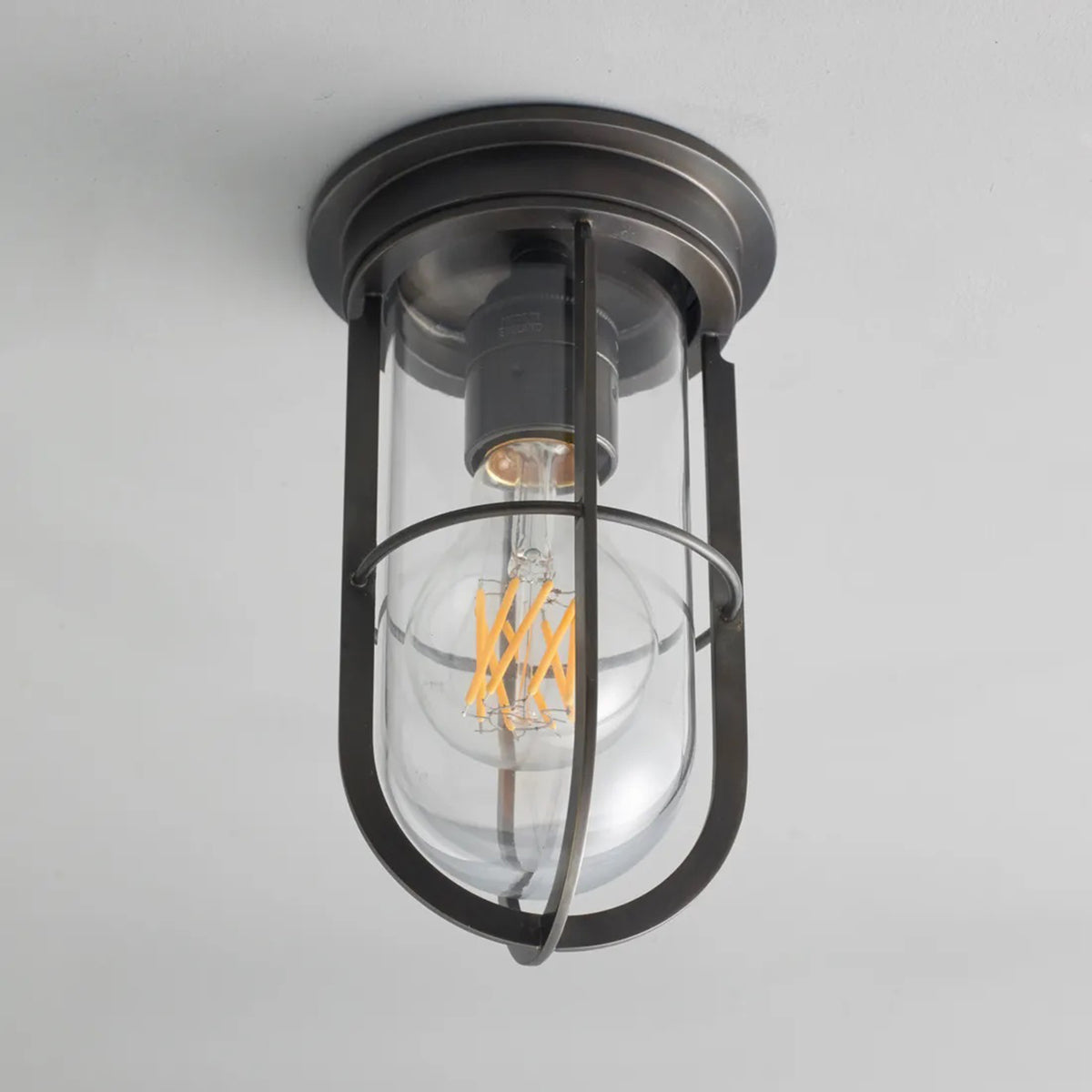 Weatherproof Ship's Companionway Light With Guard by Original BTC / Davey Lighting