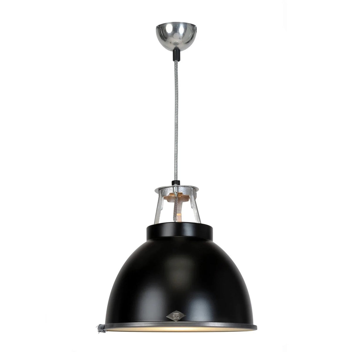 Titan Size 1 Pendant Light with Etched Glass by Original BTC