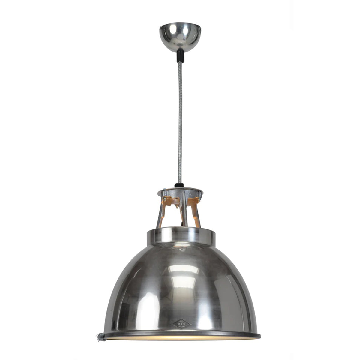 Titan Size 1 Pendant Light with Etched Glass by Original BTC