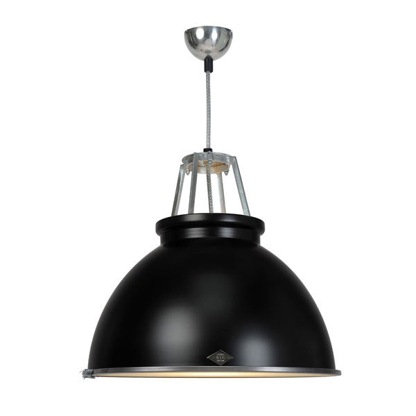 Titan Size 3 Pendant Light with Etched Glass by Original BTC - Vertigo Home