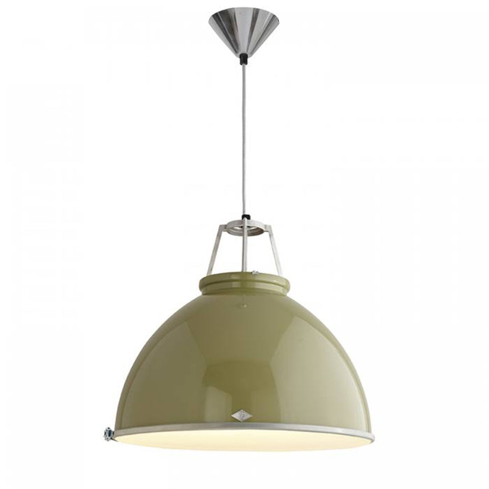 Titan Size 5 Pendant Light with Etched Glass by Original BTC