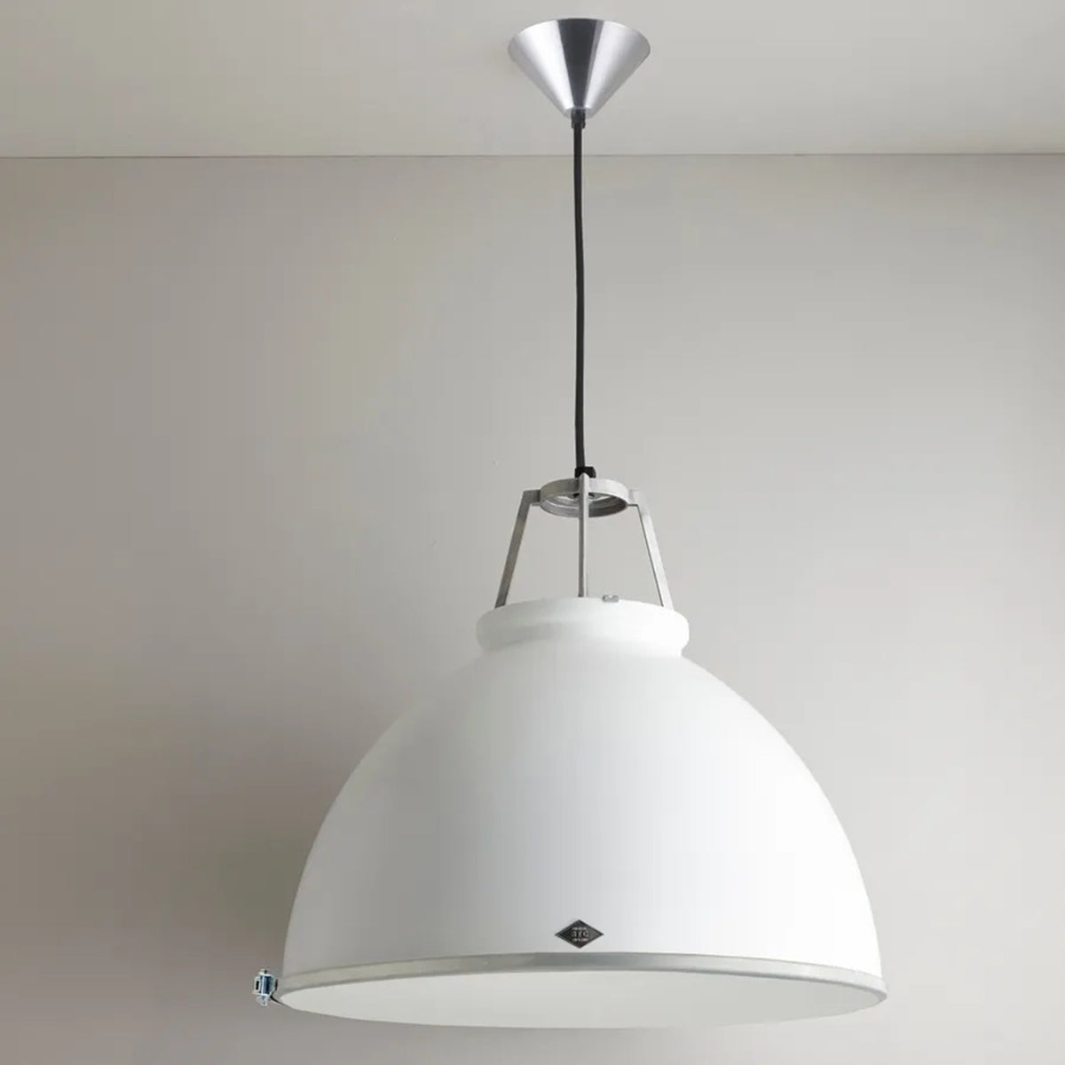 Titan Size 5 Pendant Light with Etched Glass by Original BTC