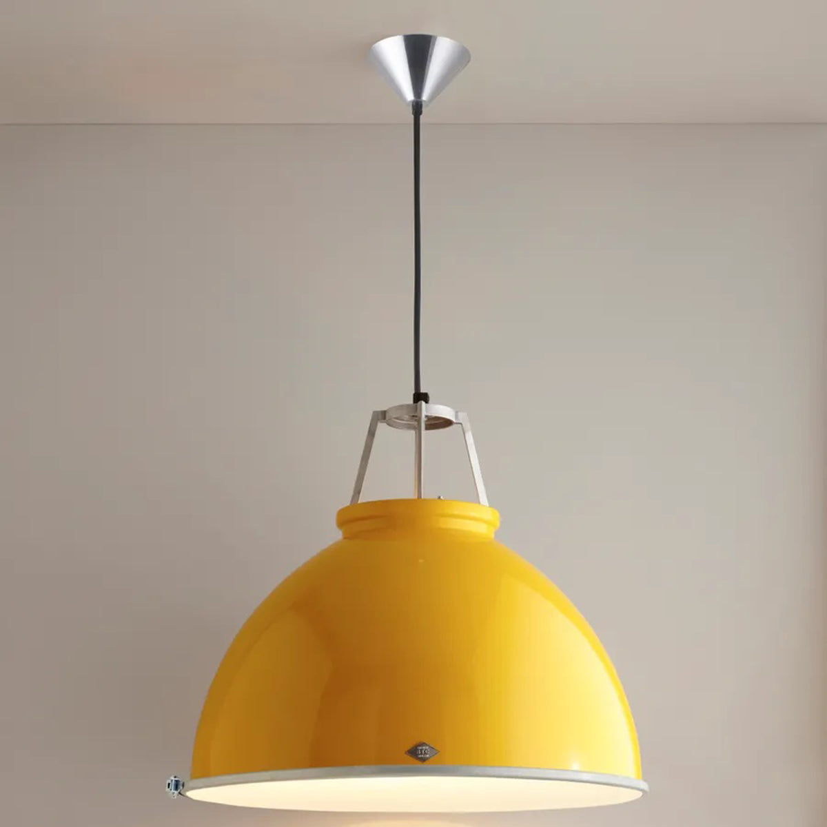 Titan Size 5 Pendant Light with Etched Glass by Original BTC