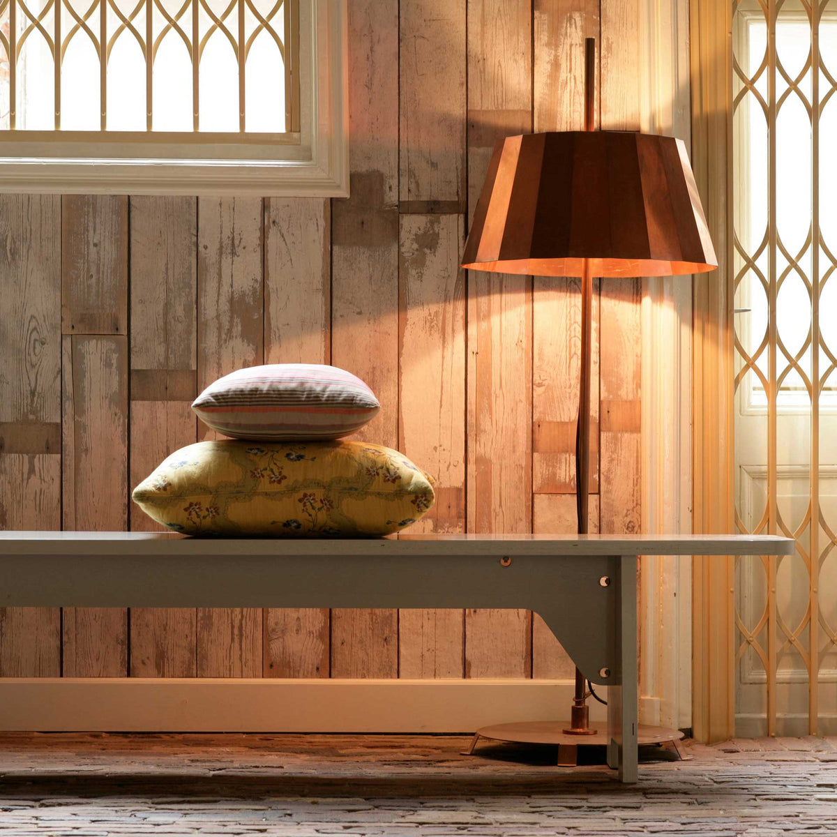 White PHE-02 Scrapwood Wallpaper by Piet Hein Eek + NLXL - Vertigo Home