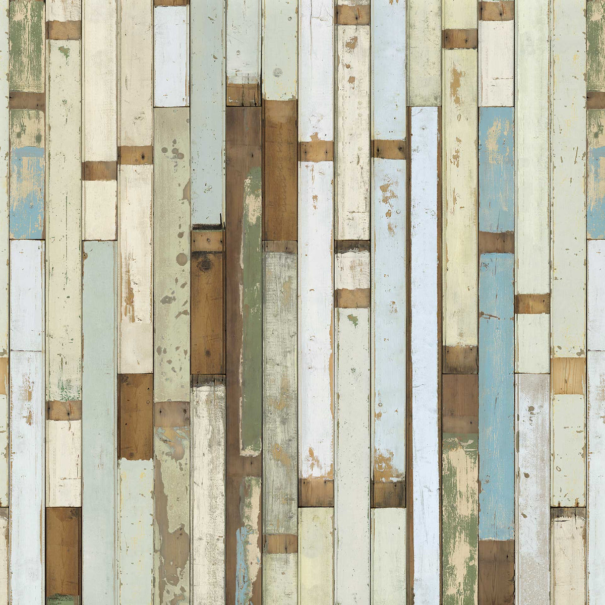 White & Blue PHE-03 Scrapwood Wallpaper by Piet Hein Eek + NLXL - Vertigo Home