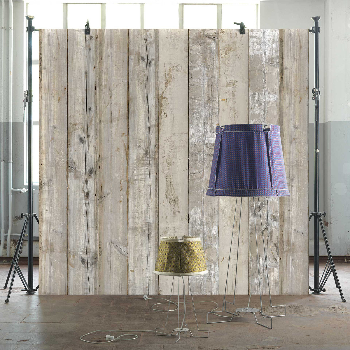 Grey PHE-07 Scrapwood Wallpaper by Piet Hein Eek + NLXL - Vertigo Home