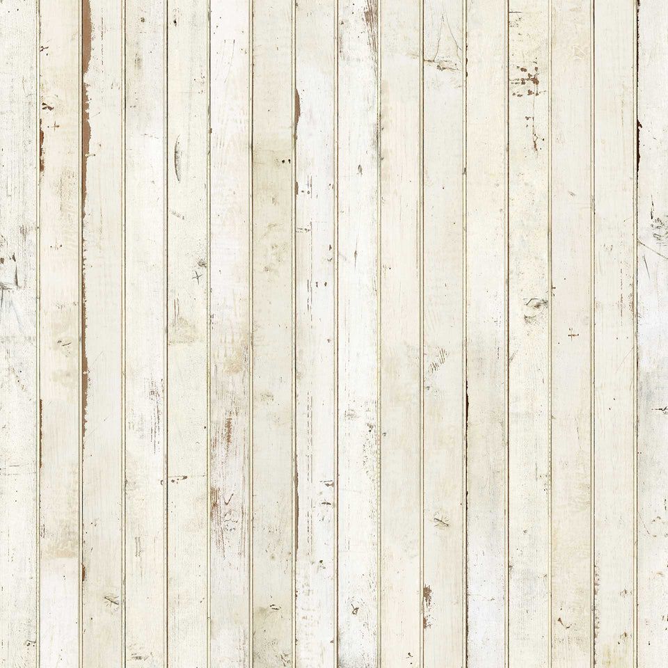 White PHE-08 Scrapwood Wallpaper by Piet Hein Eek + NLXL