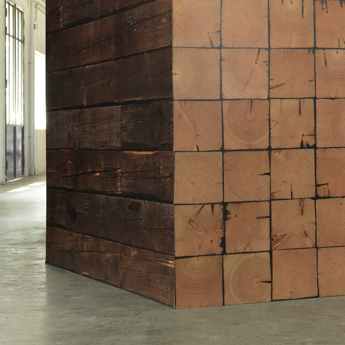 Brown Beams PHE-10 Scrapwood 2 Wallpaper by Piet Hein Eek + NLXL