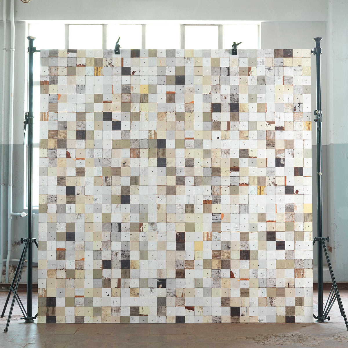 Mosaic Squares PHE-16 Scrapwood 2 Wallpaper by Piet Hein Eek + NLXL