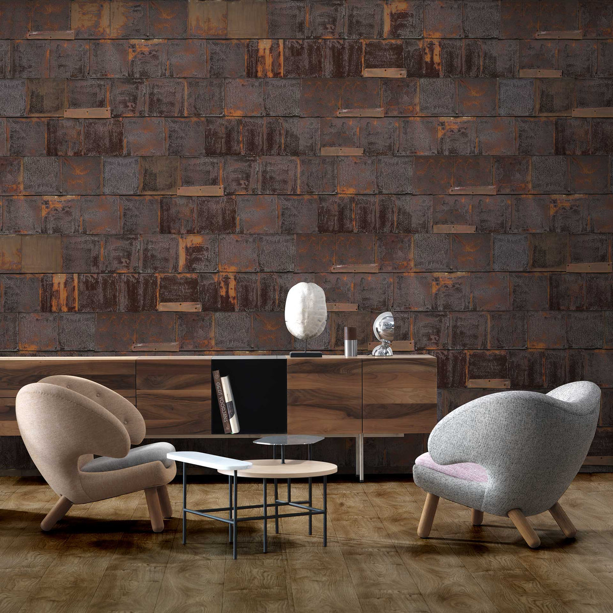 Rusted Metal Wallpaper by Piet Hein Eek + NLXL