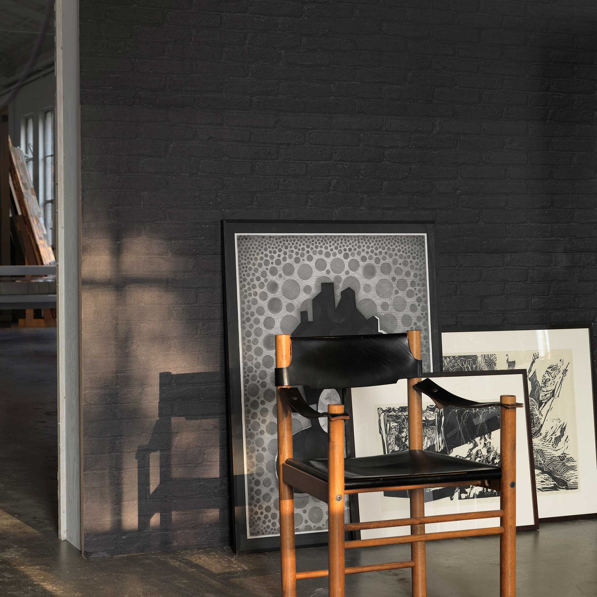 Black Brick PHM-33 Materials Wallpaper by Piet Hein Eek + NLXL