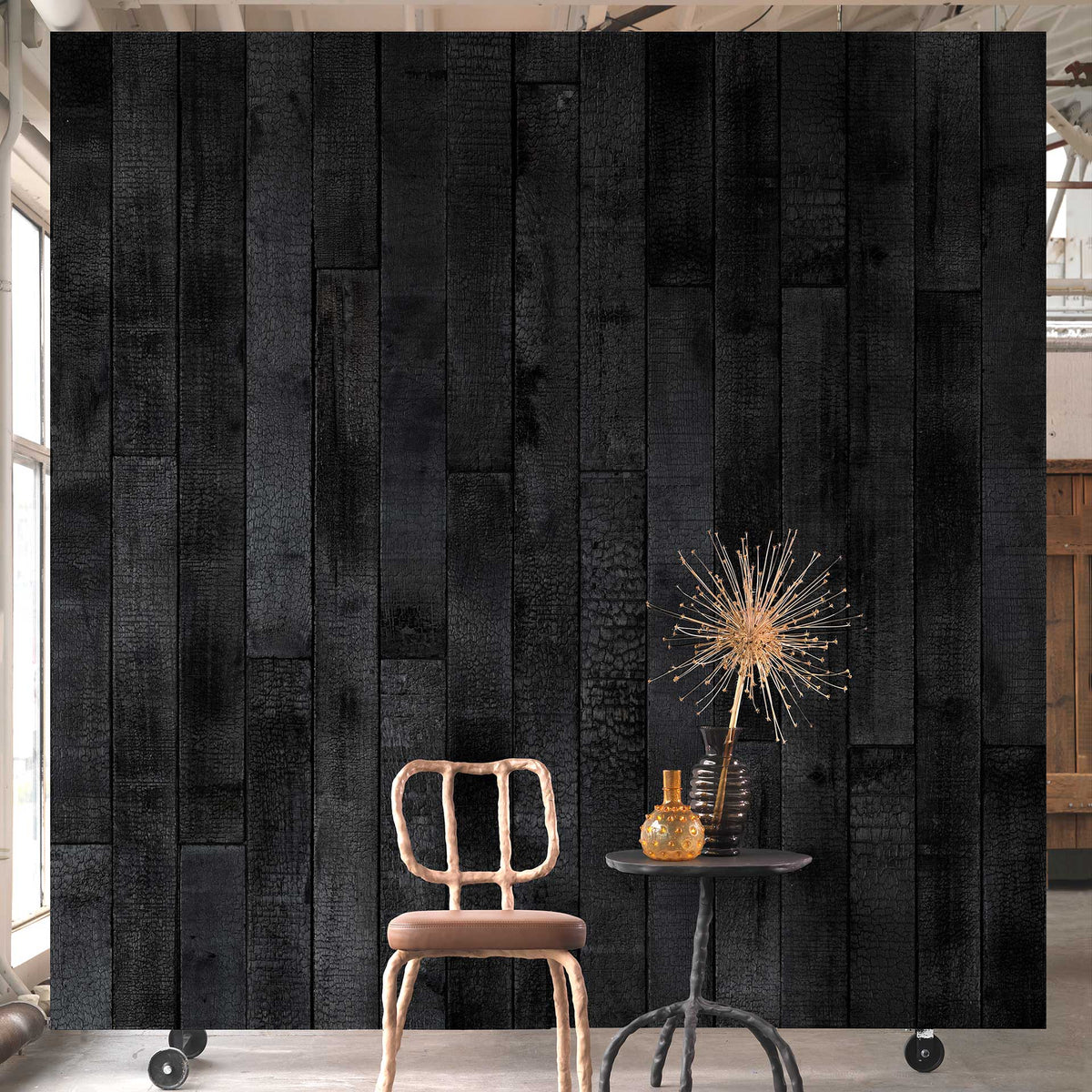 PHM-35 Burnt Wood Maarten Baas Wallpaper + NLXL