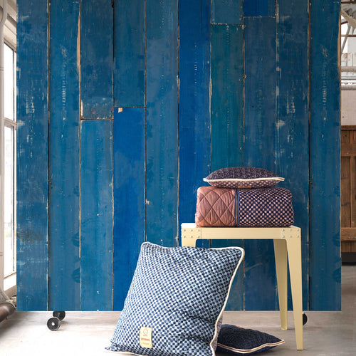 Blue Scrapwood PHM-36 Materials Wallpaper by Piet Hein Eek + NLXL