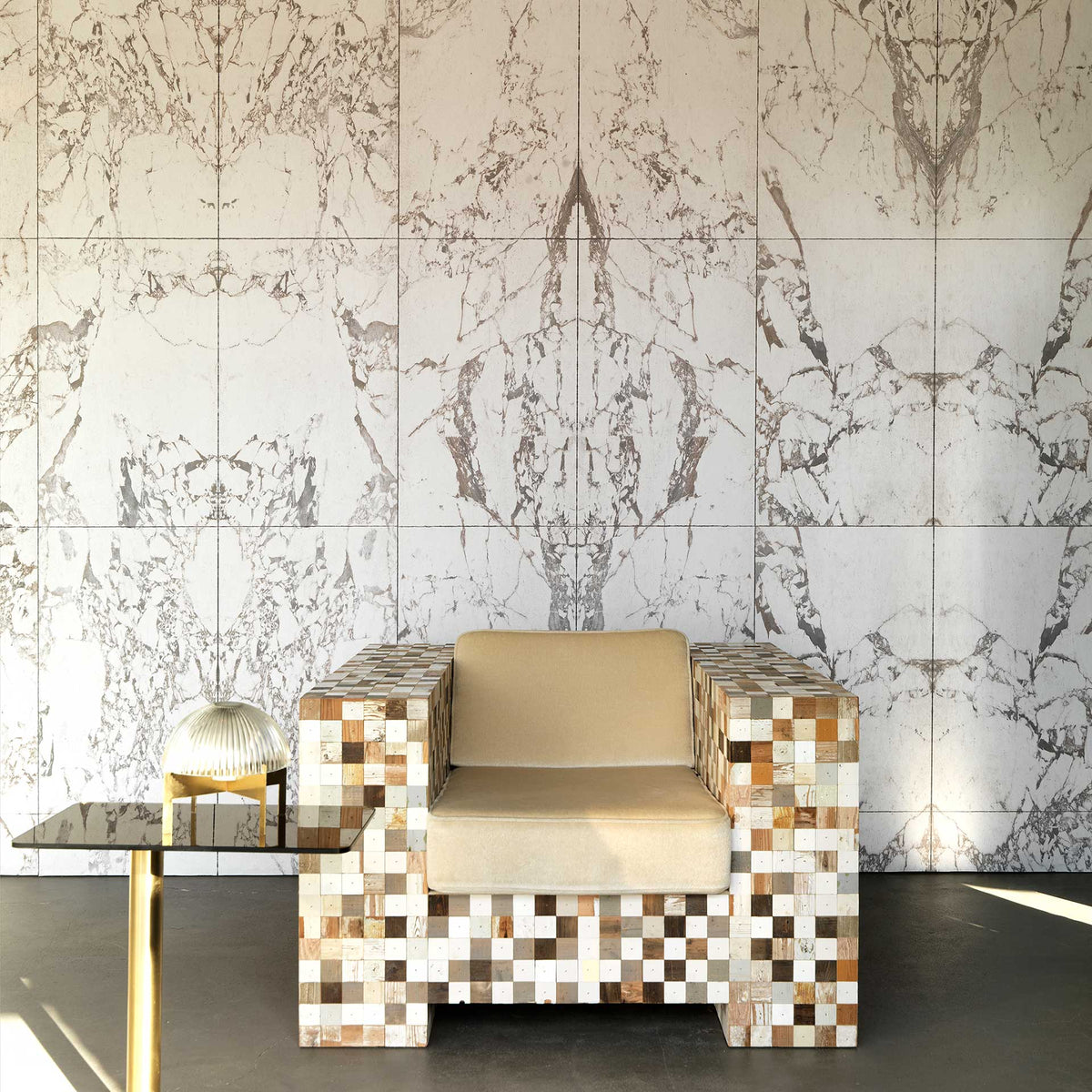 White Marble Materials Wallpaper by Piet Hein Eek + NLXL