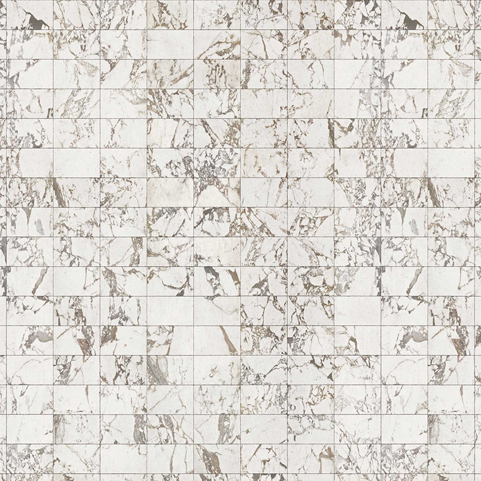 White Marble Materials Wallpaper by Piet Hein Eek + NLXL