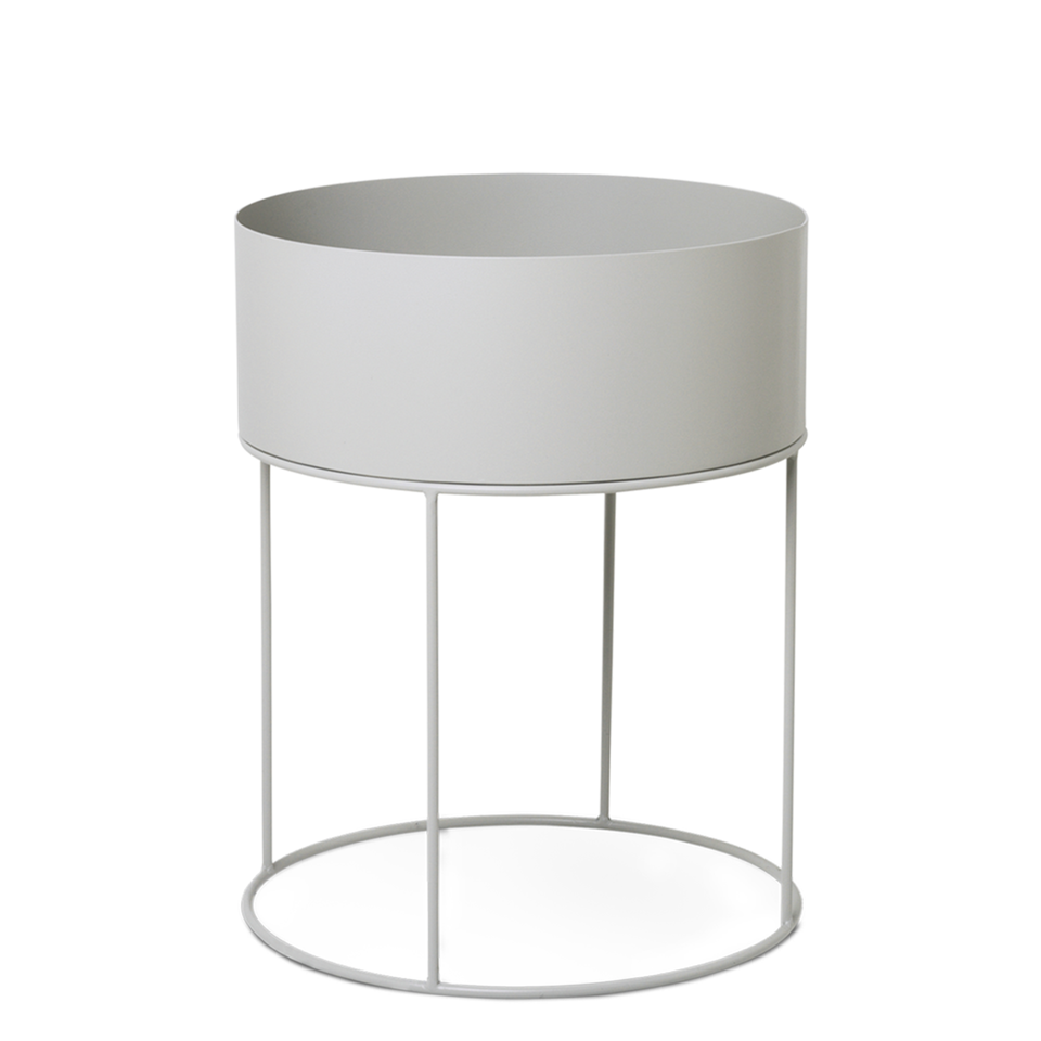 Plant Box Round - Light Grey by Ferm Living