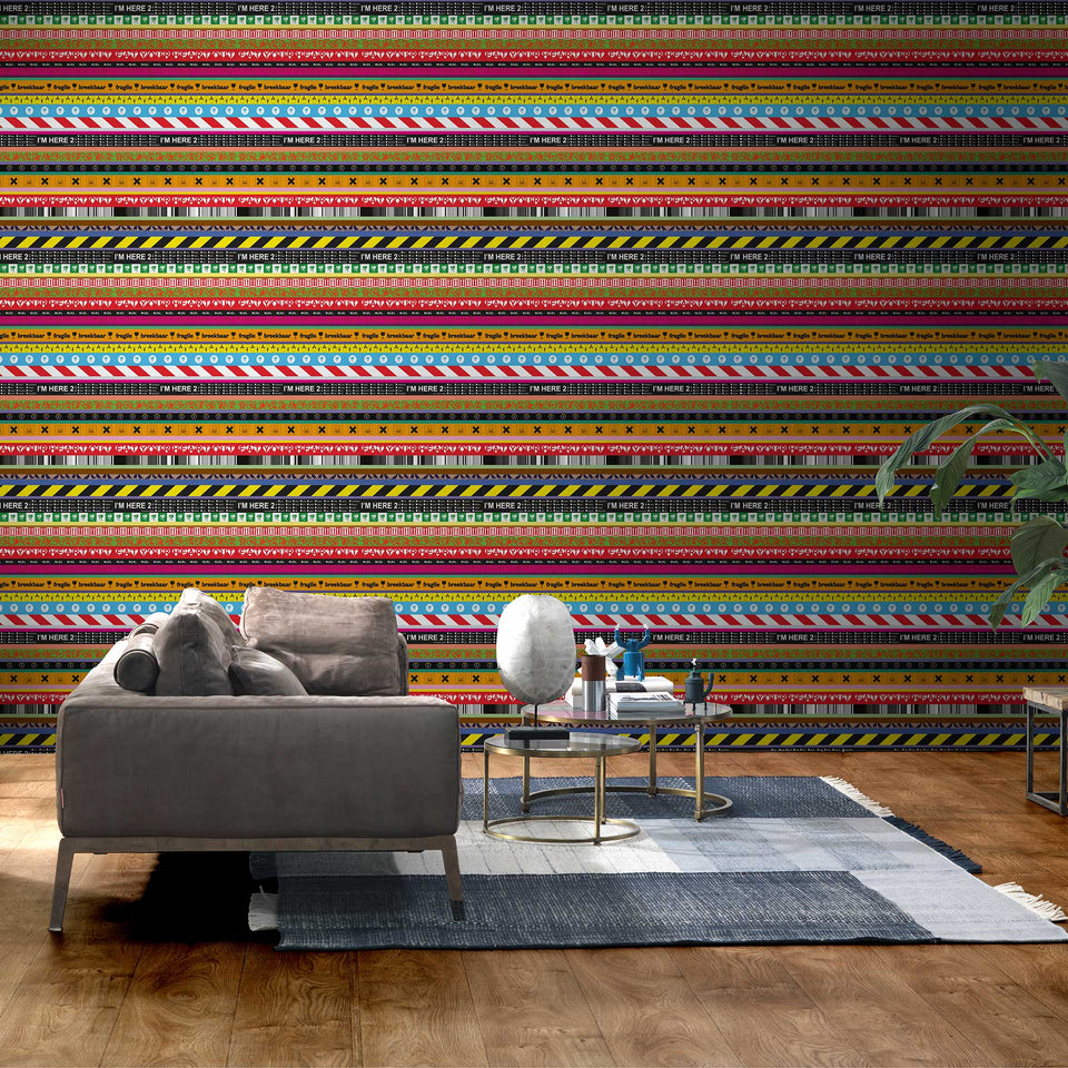 Layers Multicolored RHU-01 Wallpaper by Richard Hutten + NLXL