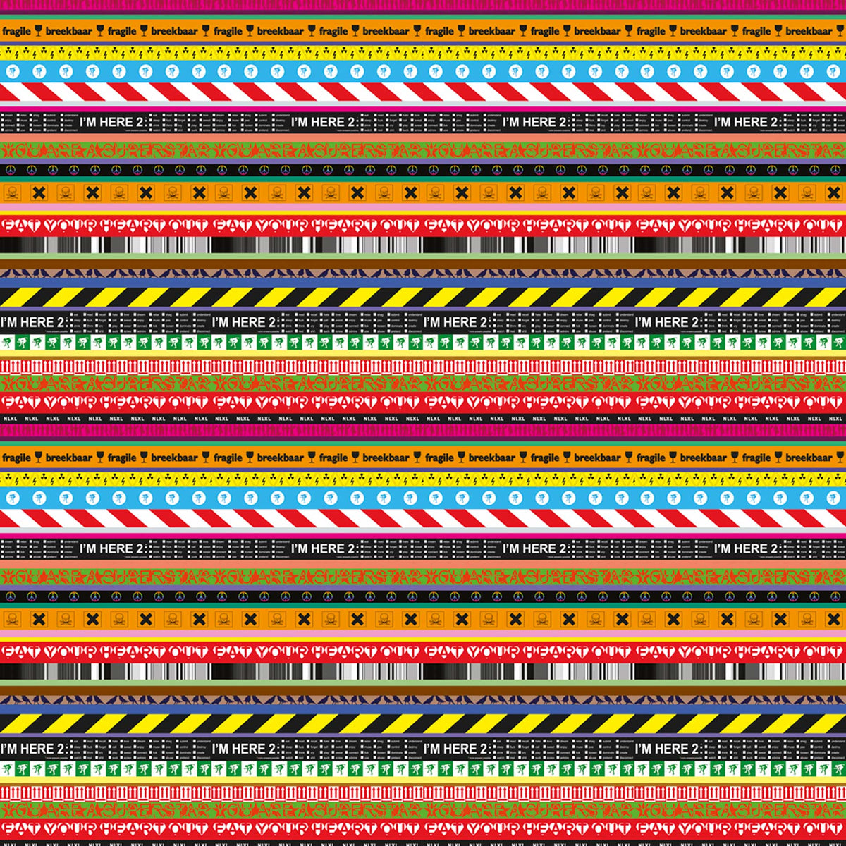 Layers Multicolored RHU-01 Wallpaper by Richard Hutten + NLXL