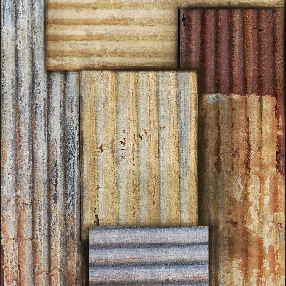 Rusty Tin Wallpaper by MINDTHEGAP