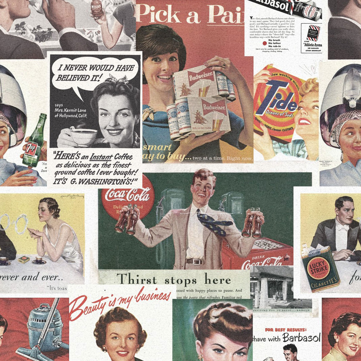 Retro Ads Wallpaper by MIND THE GAP