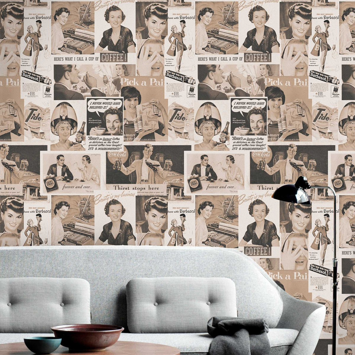 Retro Ads Wallpaper by MIND THE GAP
