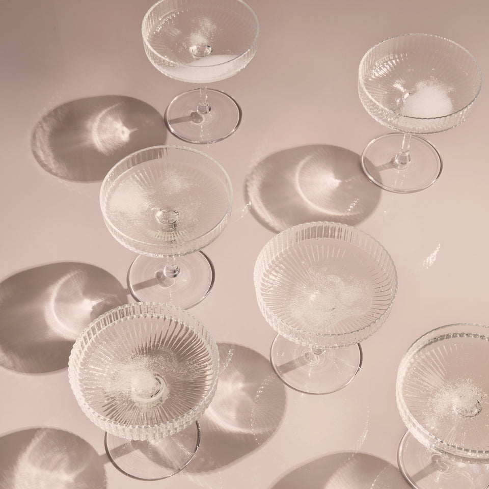 Ripple Champagne Saucer Set by Ferm Living