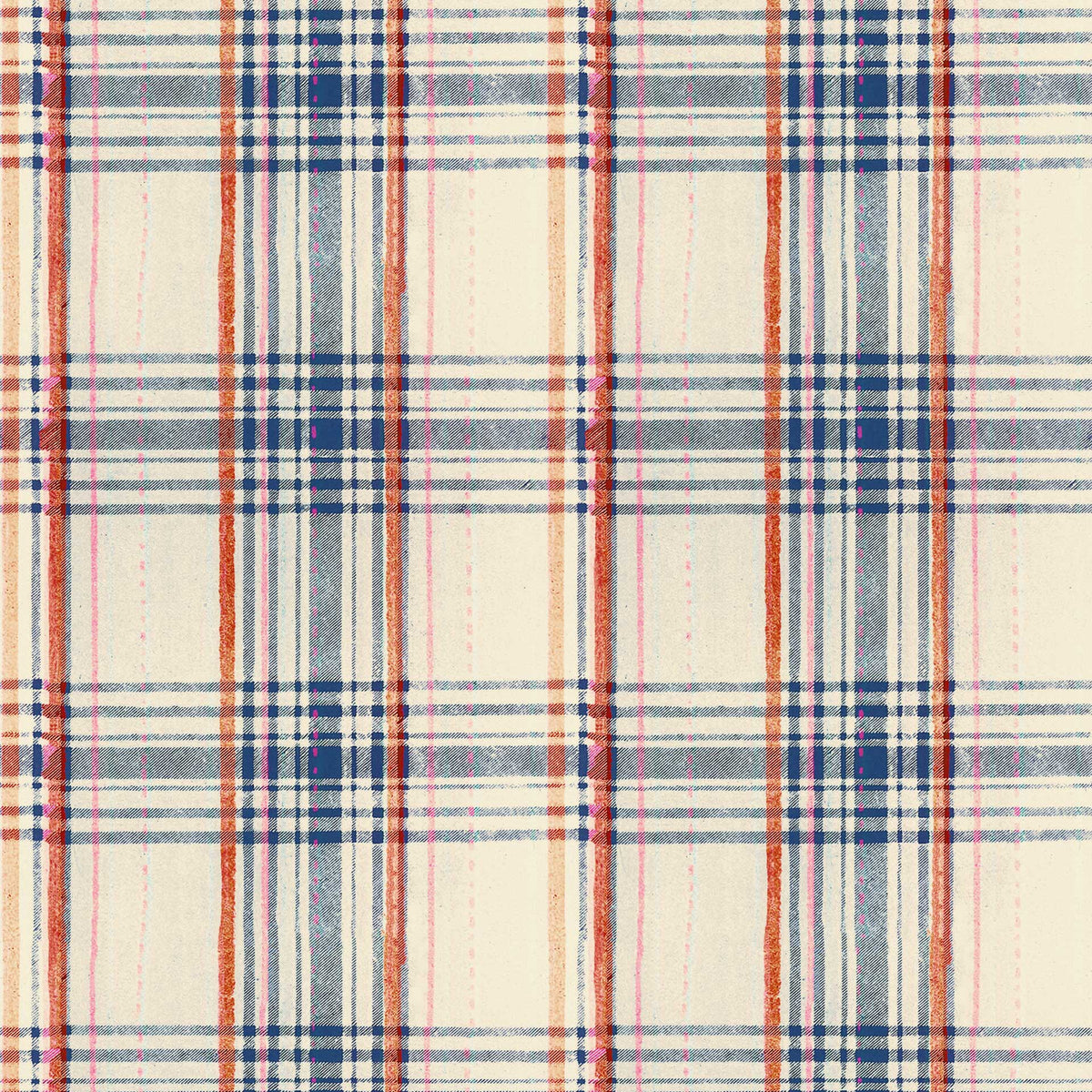 Seaport Plaid Wallpaper by MIND THE GAP