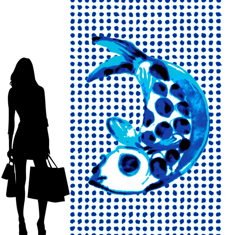 Fish & Dots PNO-01 Addiction Wallpaper Mural by Paola Navone + NLXL