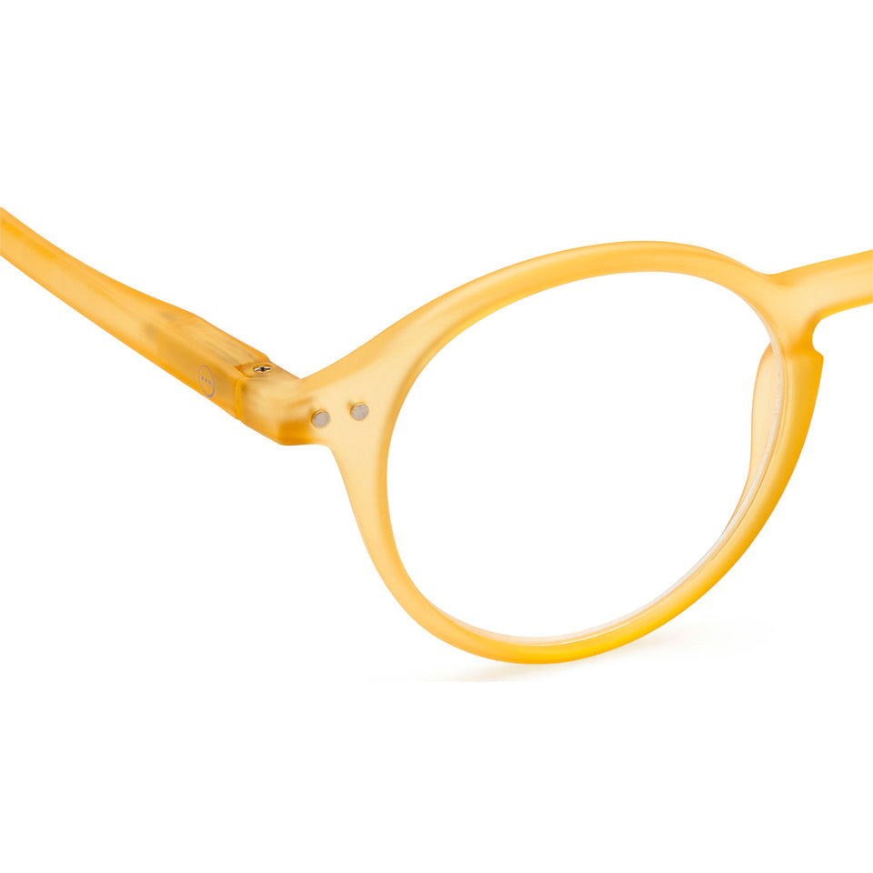 a pair of honey yellow reading glasses from izipizi France