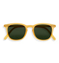 Front view of IZIPIZI #E Sunglasses in Honey Yellow