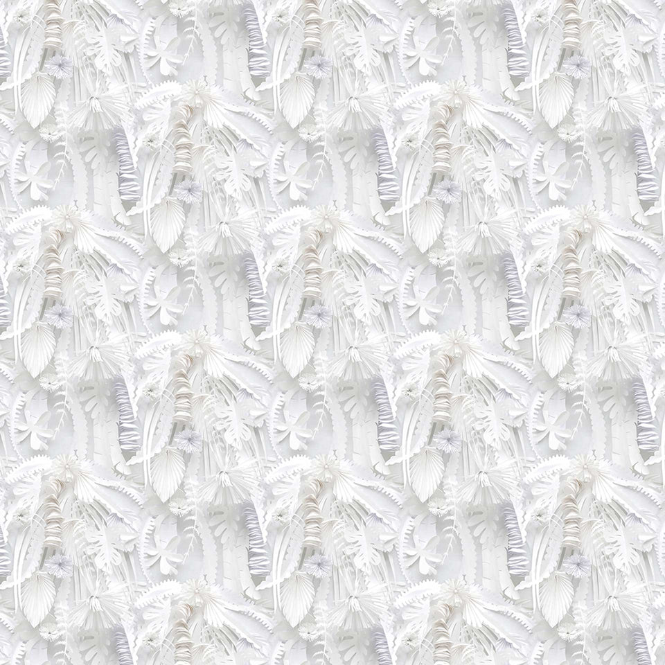 Paper Flowers STB-02 Monochrome Wallpaper by Studio Boot + NLXL