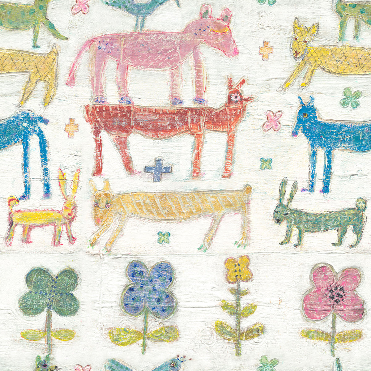 Stacked Animals Wallpaper by MINDTHEGAP