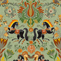 The Folk Parade Wallpaper by MINDTHEGAP