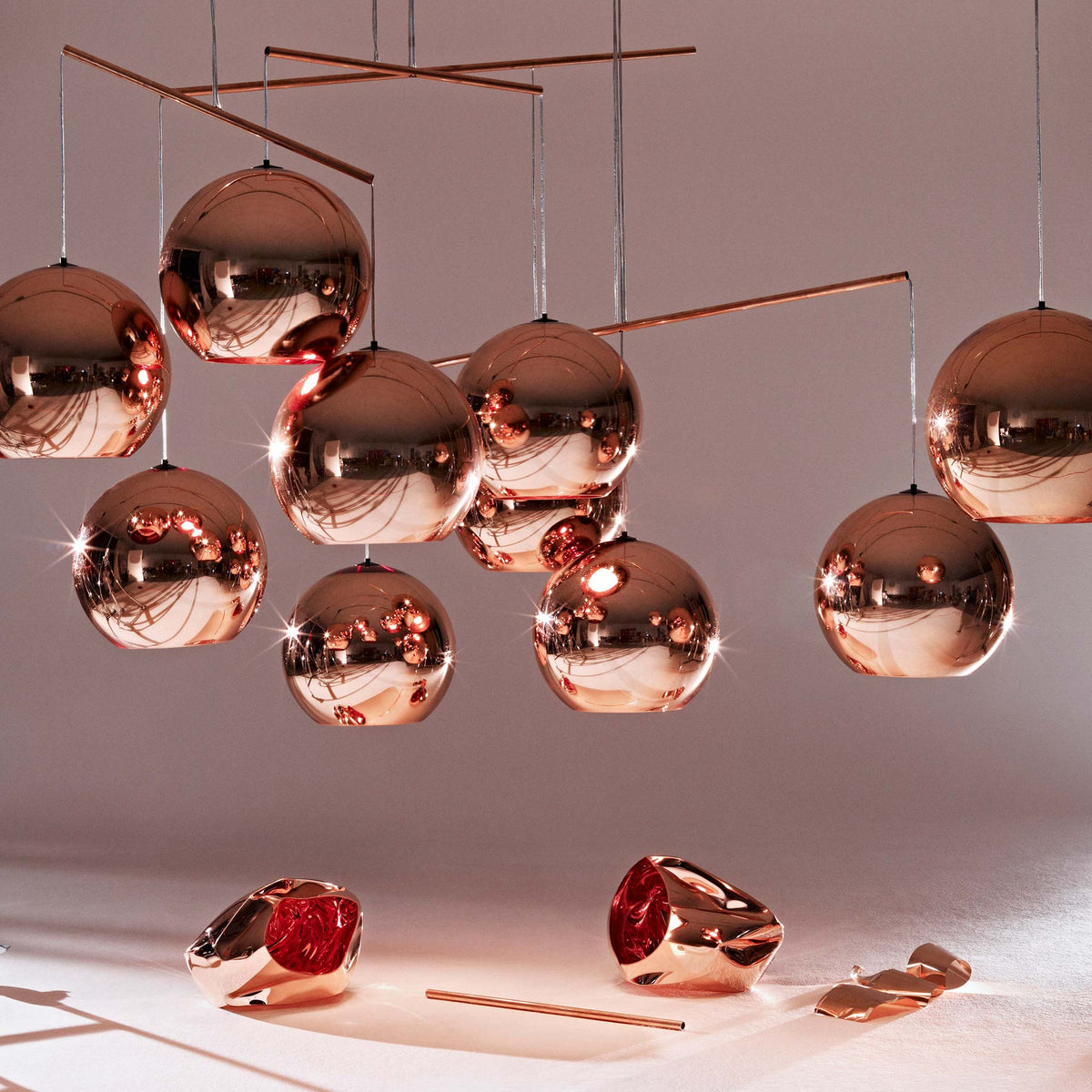 Copper Round 25cm Pendant - Tom Dixon