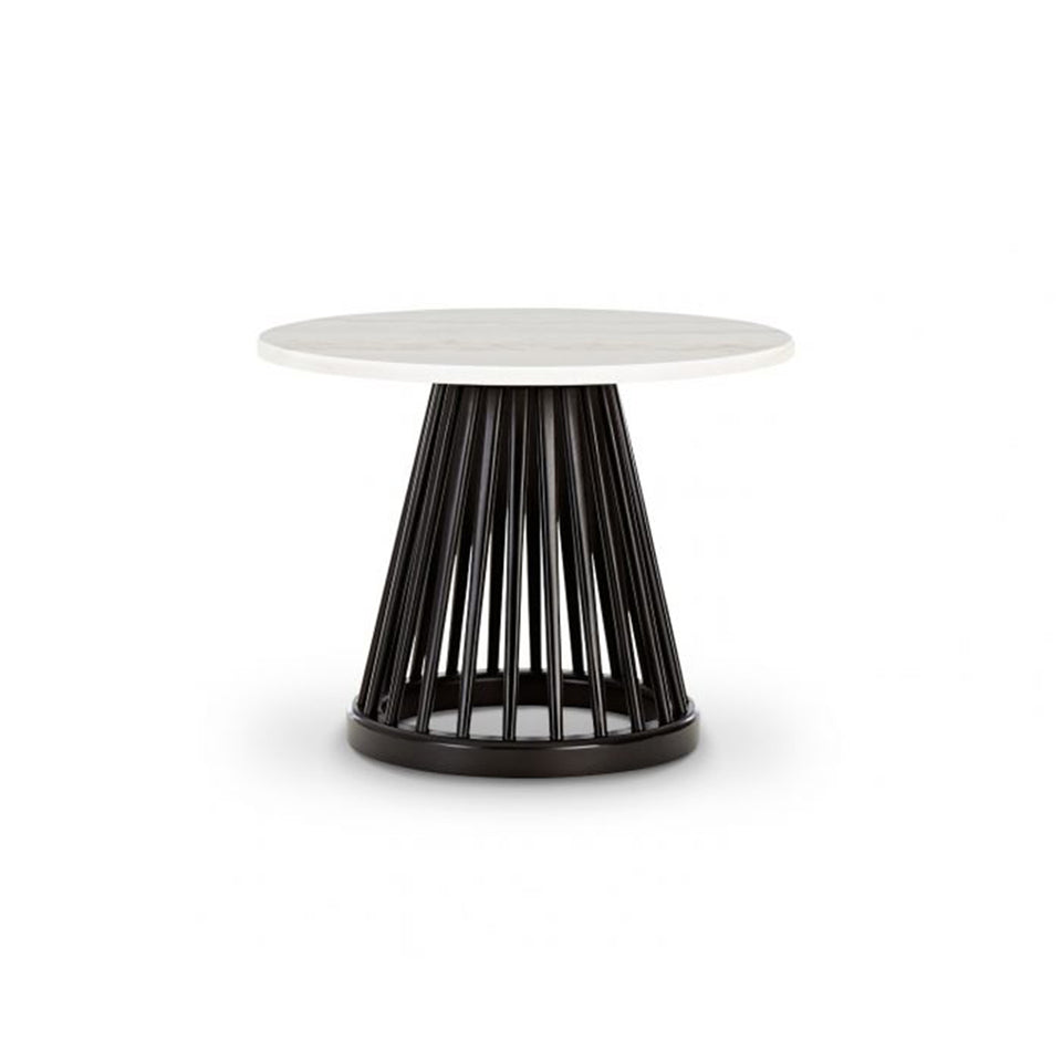 Fan Table - White Marble top by Tom Dixon