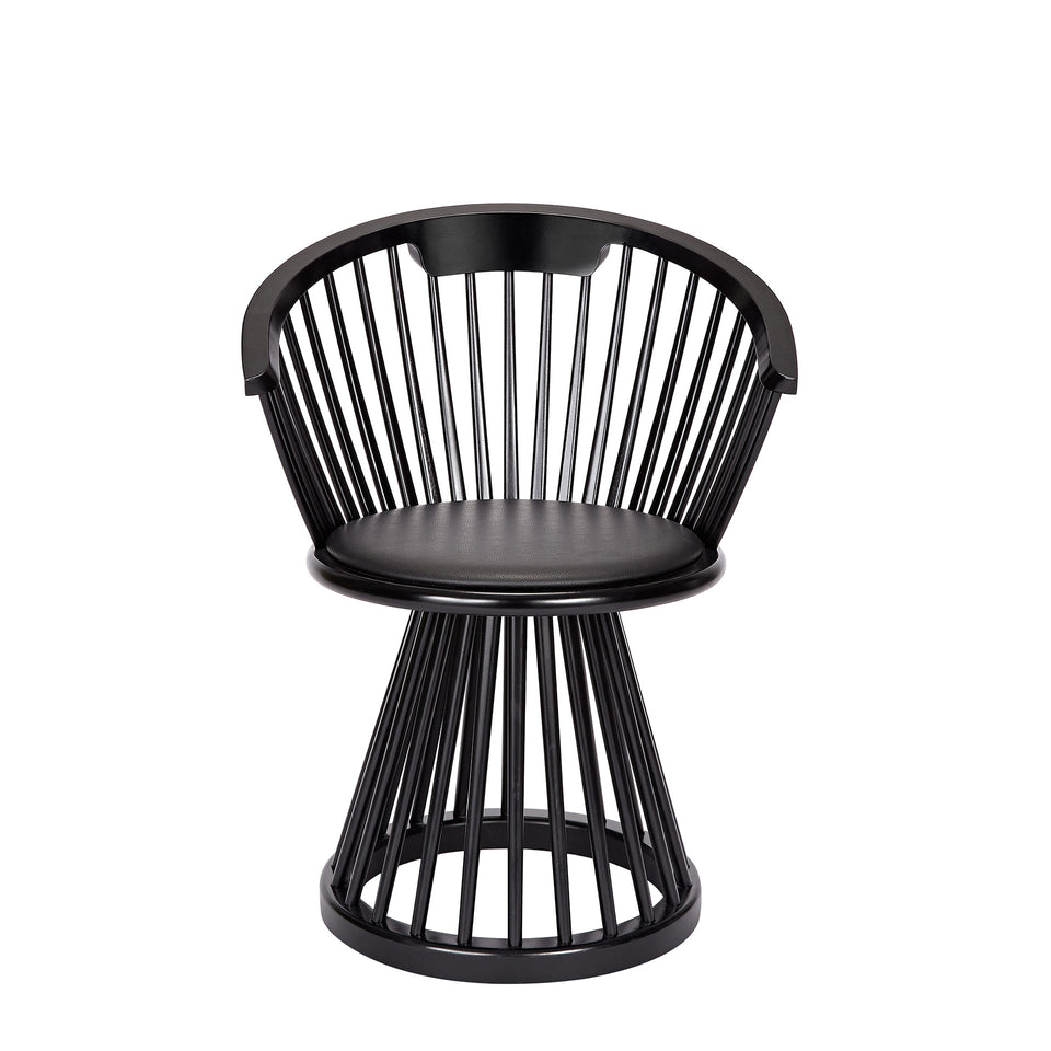 Fan Dining Chair - Black Birch by Tom Dixon