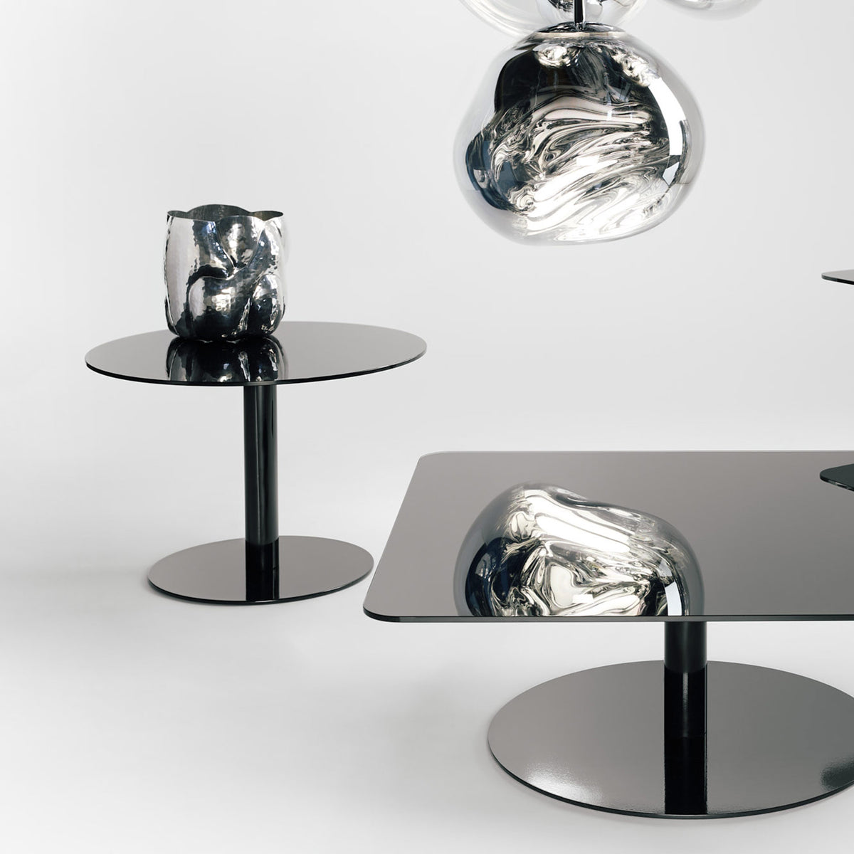 Flash Square Table - Black by Tom Dixon