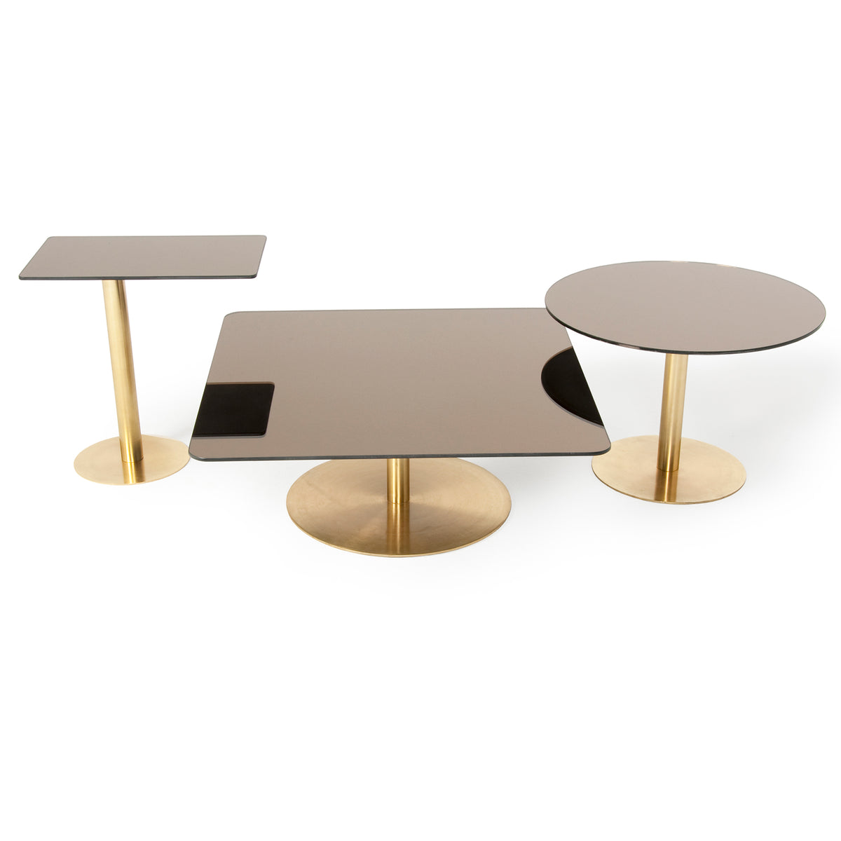 Flash Circle Table - Brass by Tom Dixon