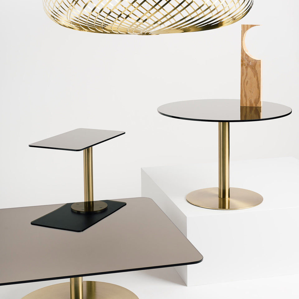 Flash Circle Table - Brass by Tom Dixon