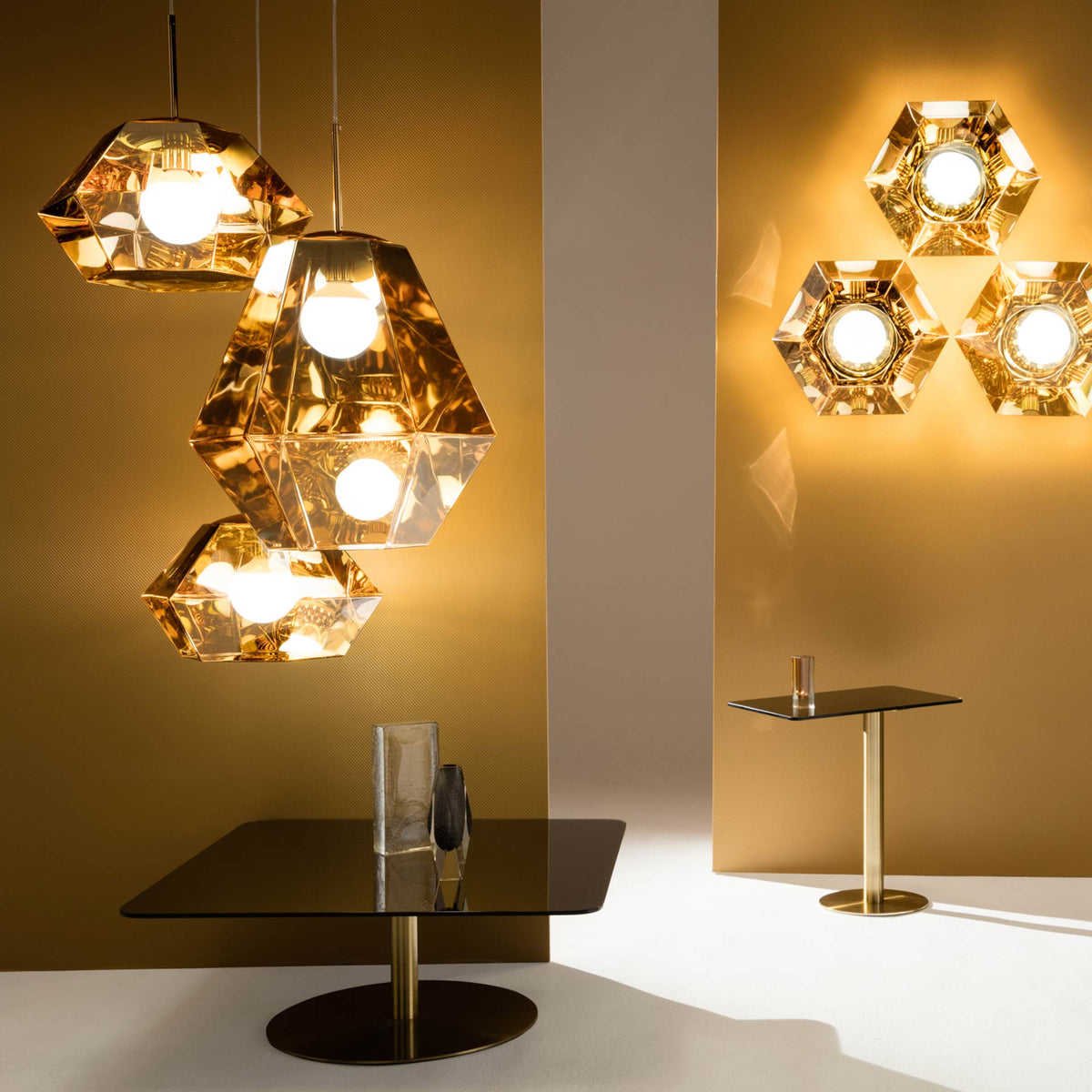 Flash Rectangle Table - Brass by Tom Dixon