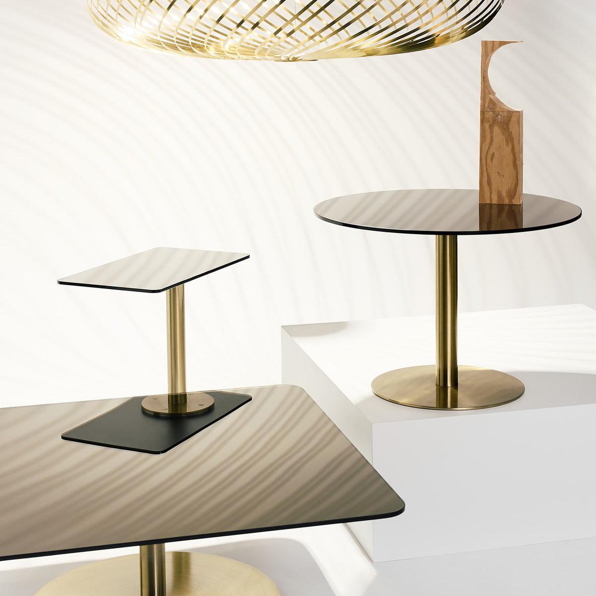 Flash Rectangle Table - Brass by Tom Dixon