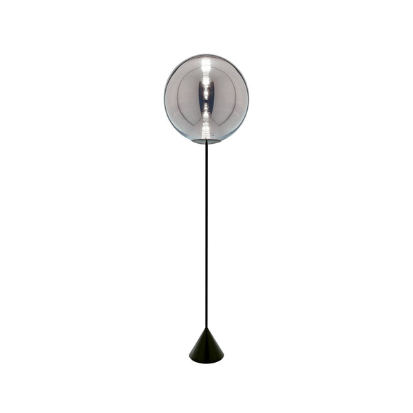 Globe Cone Floor Lamp in Silver by Tom Dixon – Vertigo Home