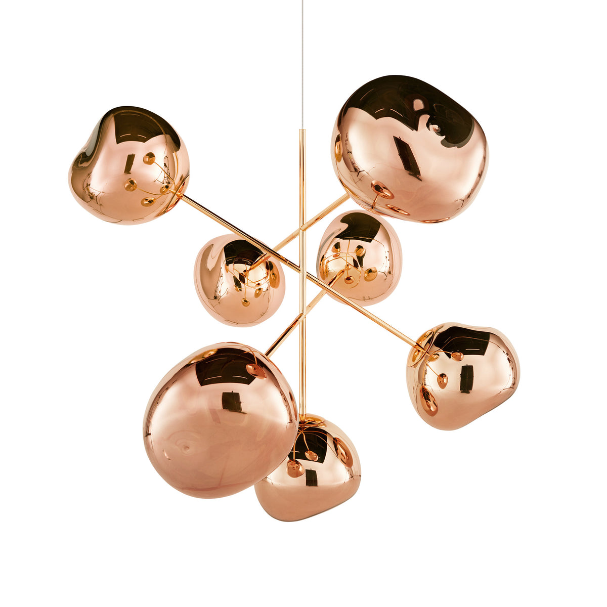 Melt Large Chandelier Copper Pendant by Tom Dixon