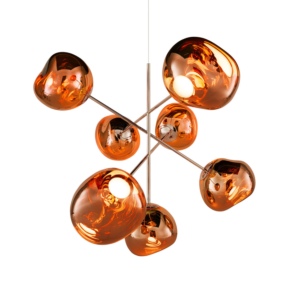 Melt Large Chandelier Copper Pendant by Tom Dixon – Vertigo Home