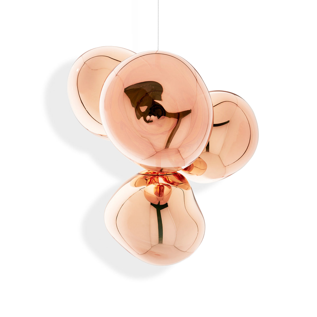 Melt Small Chandelier Copper Pendant by Tom Dixon