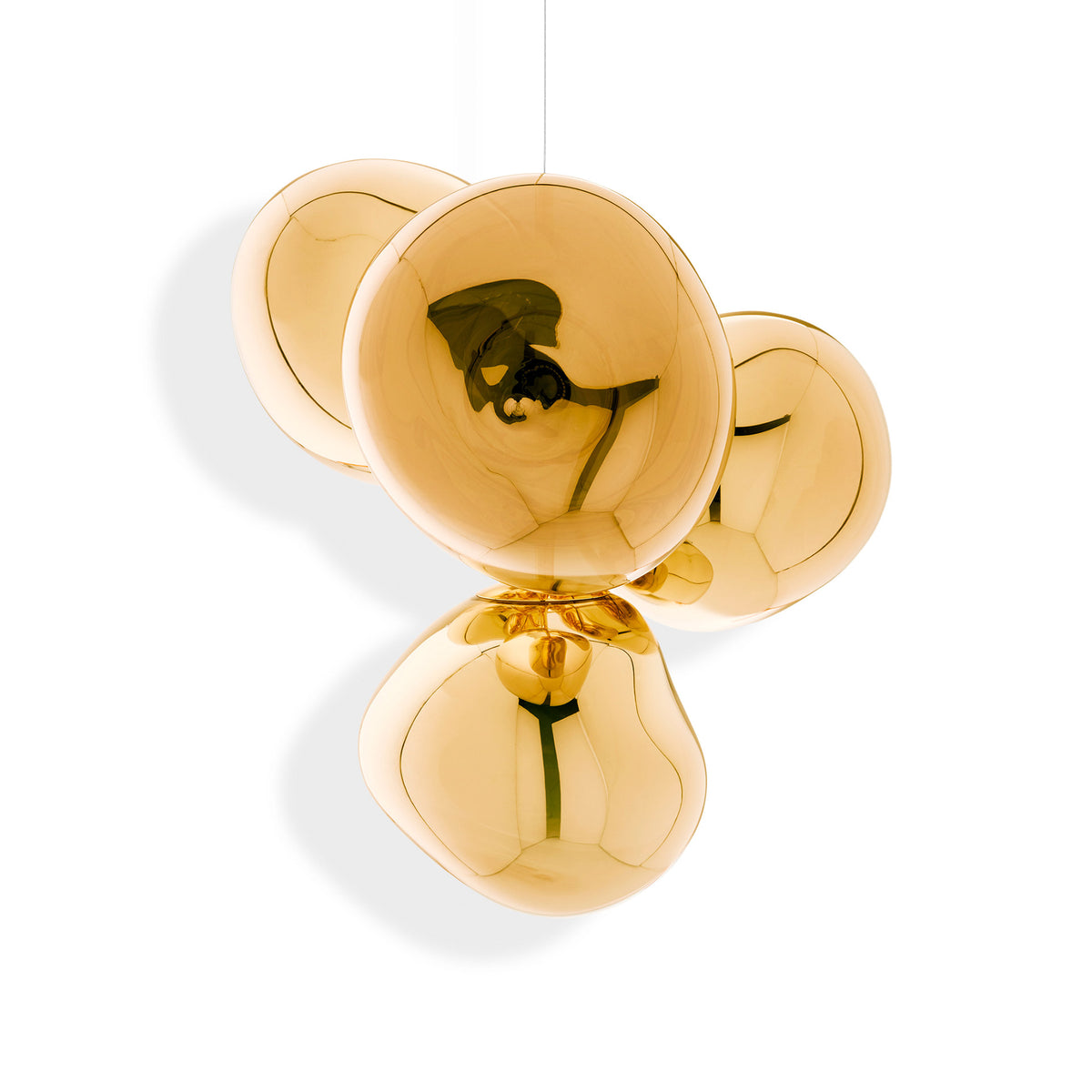 Melt Small Chandelier Gold Pendant by Tom Dixon