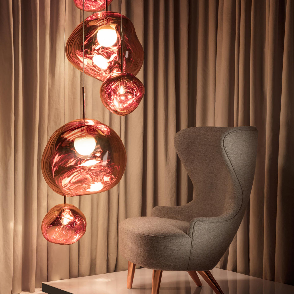 Melt Gold Pendant by Tom Dixon