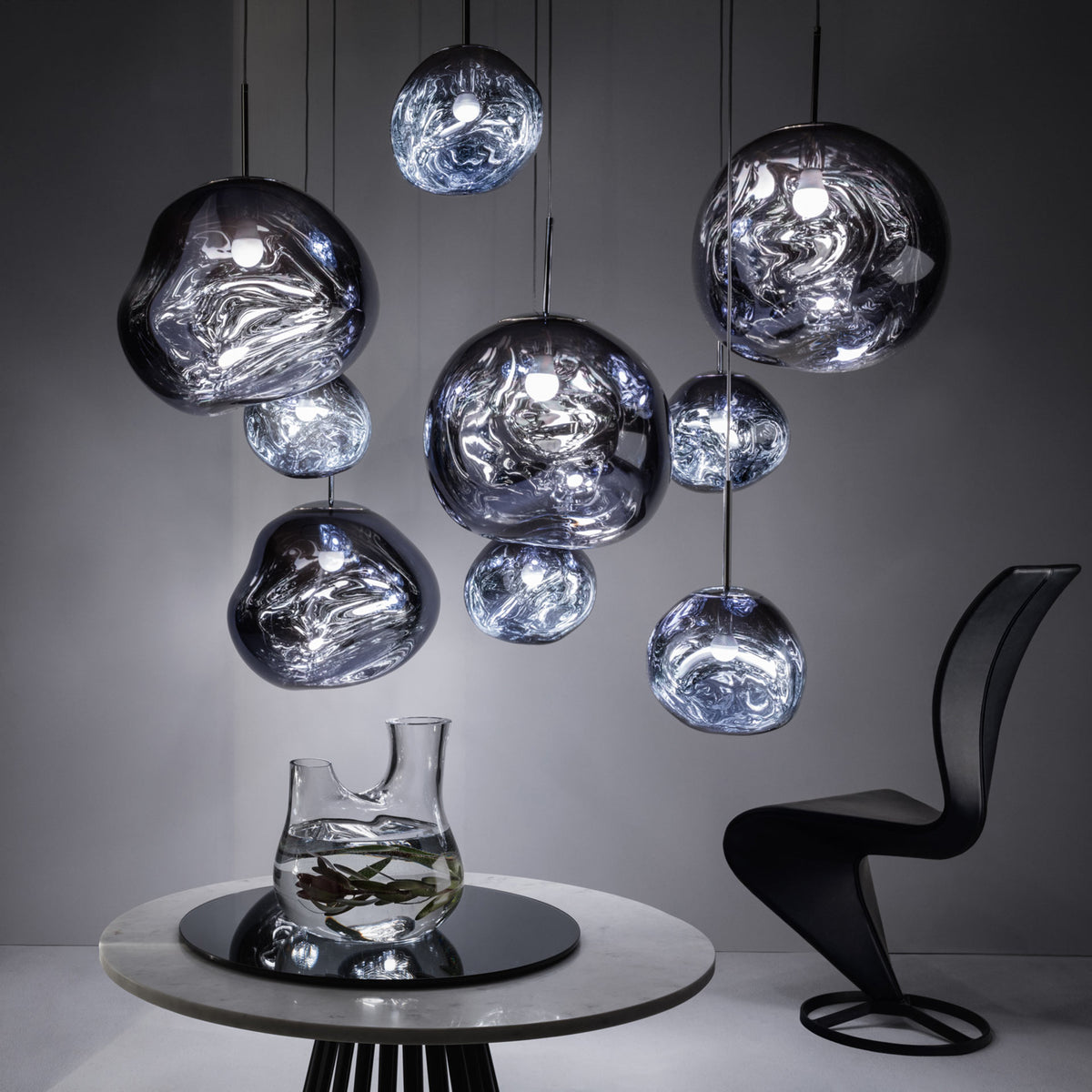 Melt Smoke Pendant by Tom Dixon