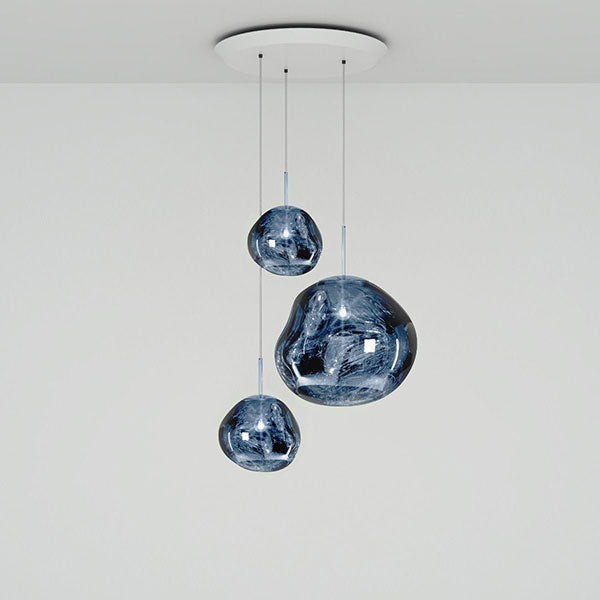Melt Trio-Round Pendant System - Smoke by Tom Dixon