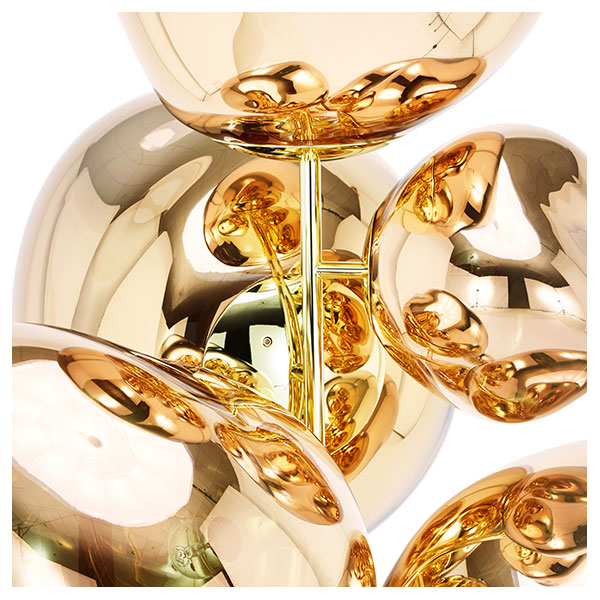 Melt Floor Chandelier - Gold by Tom Dixon
